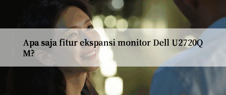 Apa saja fitur ekspansi monitor Dell U2720QM?