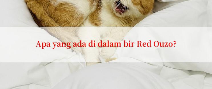 Apa yang ada di dalam bir Red Ouzo?