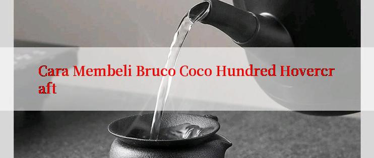 Cara Membeli Bruco Coco Hundred Hovercraft