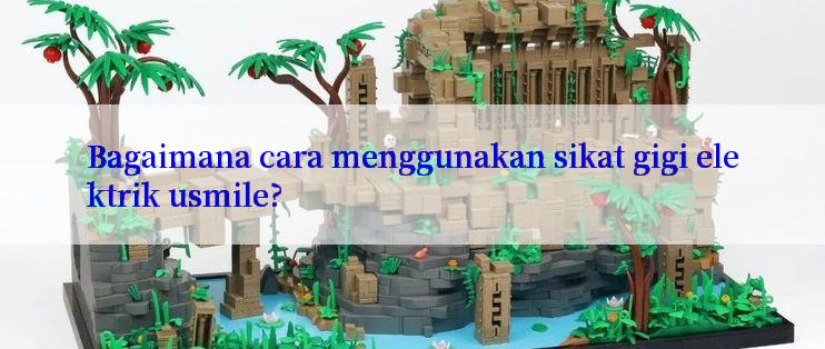 Bagaimana cara menggunakan sikat gigi elektrik usmile?