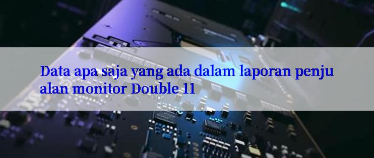 Data apa saja yang ada dalam laporan penjualan monitor Double 11