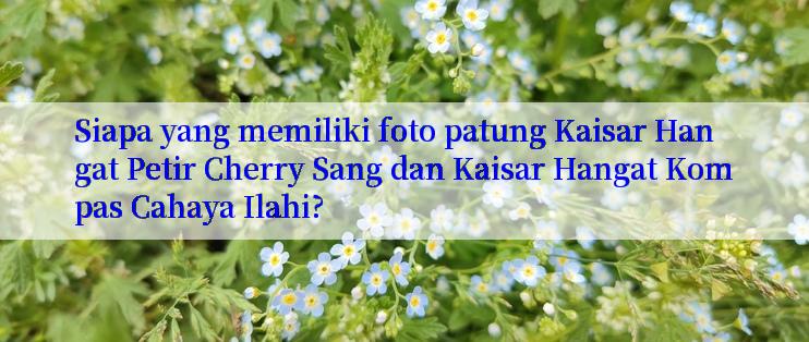 Siapa yang memiliki foto patung Kaisar Hangat Petir Cherry Sang dan Kaisar Hangat Kompas Cahaya Ilahi?