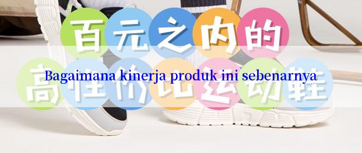 Bagaimana kinerja produk ini sebenarnya

