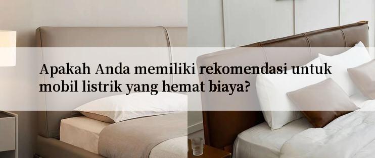 Apakah Anda memiliki rekomendasi untuk mobil listrik yang hemat biaya?