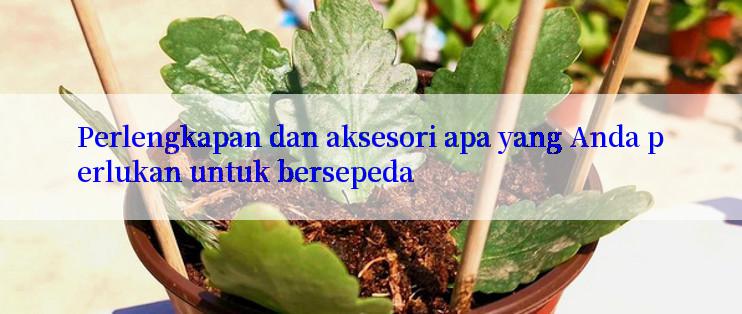 Perlengkapan dan aksesori apa yang Anda perlukan untuk bersepeda