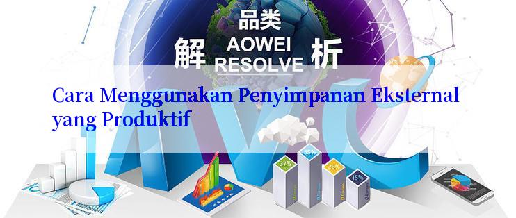 Cara Menggunakan Penyimpanan Eksternal yang Produktif