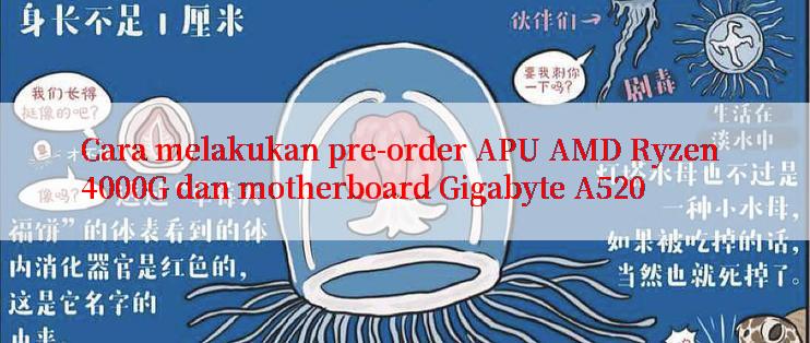 Cara melakukan pre-order APU AMD Ryzen 4000G dan motherboard Gigabyte A520