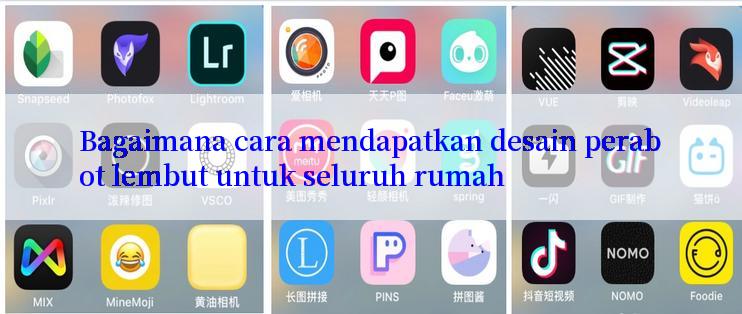 Bagaimana cara mendapatkan desain perabot lembut untuk seluruh rumah