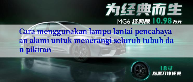 Cara menggunakan lampu lantai pencahayaan alami untuk menerangi seluruh tubuh dan pikiran