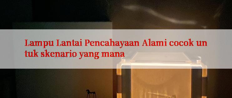 Lampu Lantai Pencahayaan Alami cocok untuk skenario yang mana