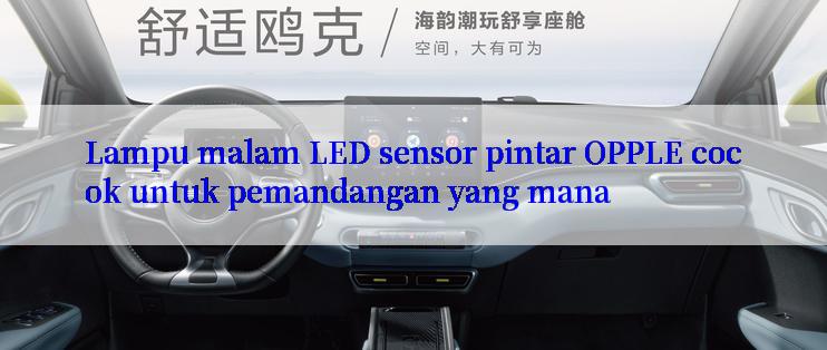 Lampu malam LED sensor pintar OPPLE cocok untuk pemandangan yang mana