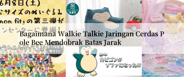 Bagaimana Walkie Talkie Jaringan Cerdas Pole Bee Mendobrak Batas Jarak