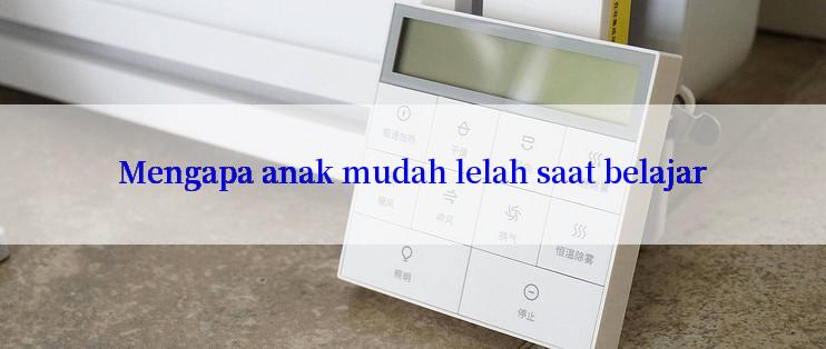 Mengapa anak mudah lelah saat belajar