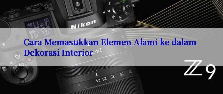 Cara Memasukkan Elemen Alami ke dalam Dekorasi Interior