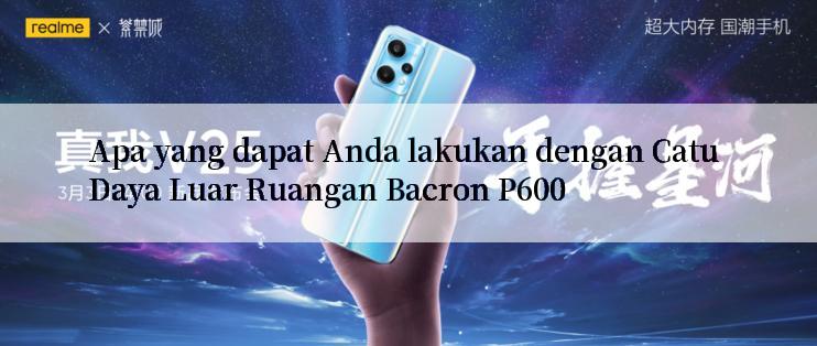 Apa yang dapat Anda lakukan dengan Catu Daya Luar Ruangan Bacron P600