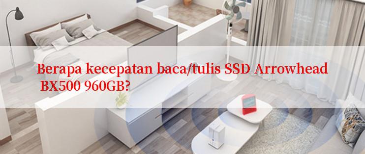 Berapa kecepatan baca/tulis SSD Arrowhead BX500 960GB?