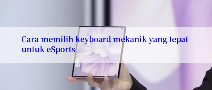 Cara memilih keyboard mekanik yang tepat untuk eSports