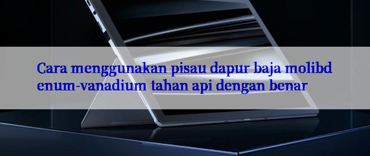 Cara menggunakan pisau dapur baja molibdenum-vanadium tahan api dengan benar