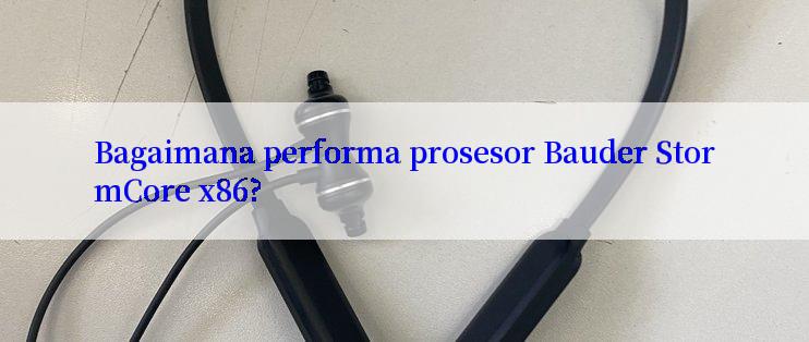 Bagaimana performa prosesor Bauder StormCore x86?