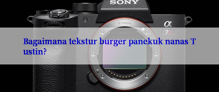 Bagaimana tekstur burger panekuk nanas Tustin?