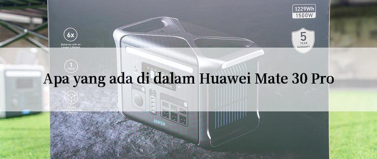 Apa yang ada di dalam Huawei Mate 30 Pro