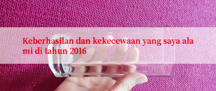 Keberhasilan dan kekecewaan yang saya alami di tahun 2016