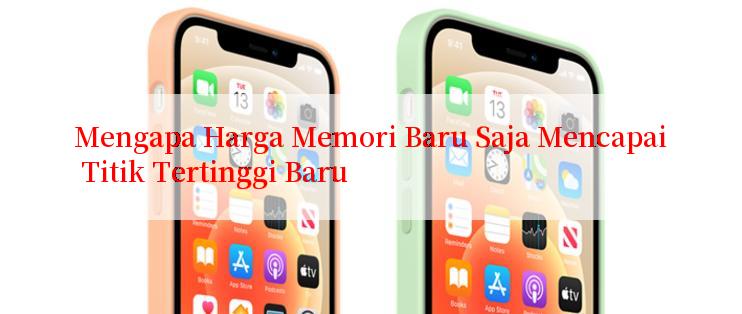 Mengapa Harga Memori Baru Saja Mencapai Titik Tertinggi Baru