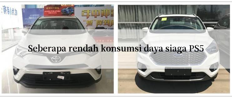 Seberapa rendah konsumsi daya siaga PS5