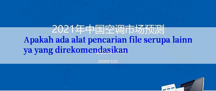 Apakah ada alat pencarian file serupa lainnya yang direkomendasikan