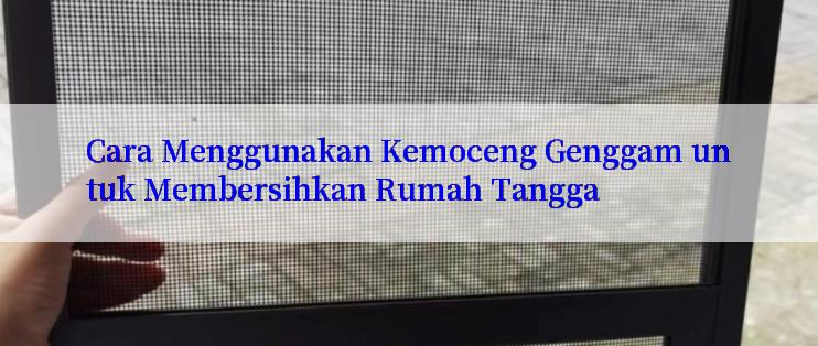 Cara Menggunakan Kemoceng Genggam untuk Membersihkan Rumah Tangga