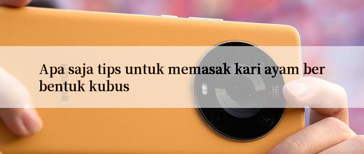 Apa saja tips untuk memasak kari ayam berbentuk kubus