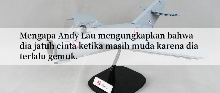 Mengapa Andy Lau mengungkapkan bahwa dia jatuh cinta ketika masih muda karena dia terlalu gemuk.