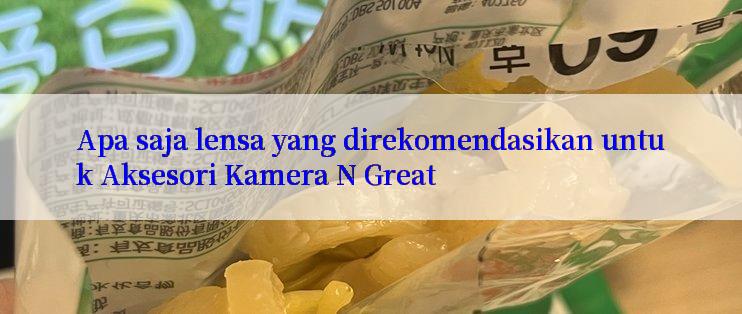 Apa saja lensa yang direkomendasikan untuk Aksesori Kamera N Great