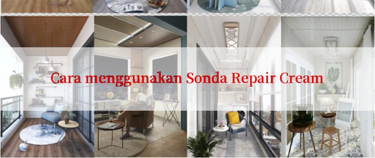 Cara menggunakan Sonda Repair Cream