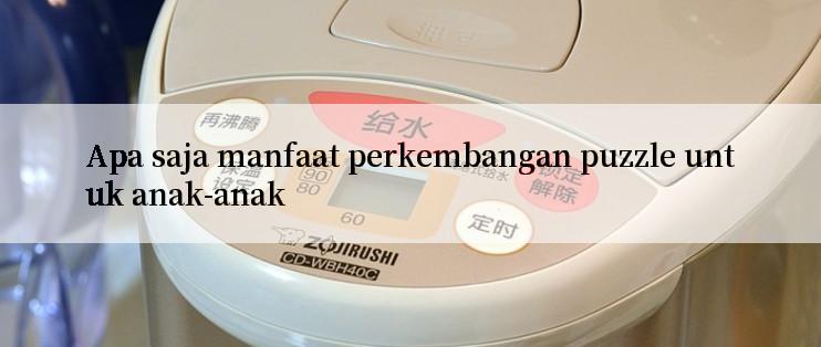 Apa saja manfaat perkembangan puzzle untuk anak-anak