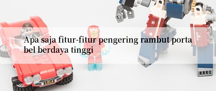 Apa saja fitur-fitur pengering rambut portabel berdaya tinggi