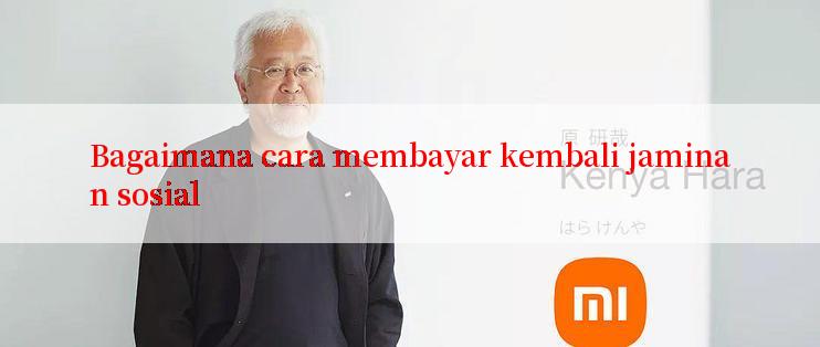 Bagaimana cara membayar kembali jaminan sosial