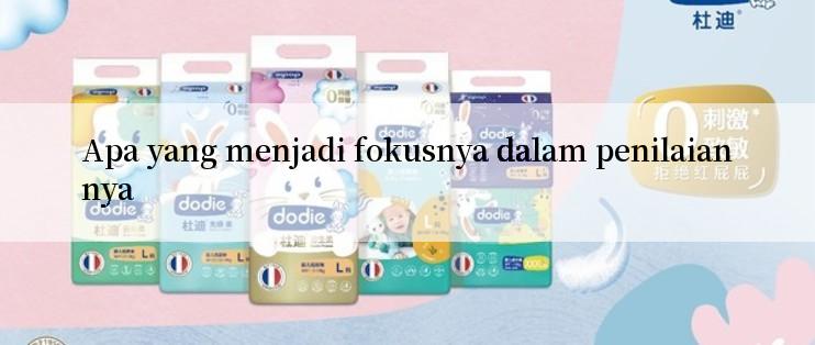 Apa yang menjadi fokusnya dalam penilaiannya