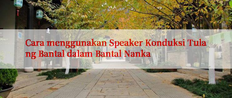 Cara menggunakan Speaker Konduksi Tulang Bantal dalam Bantal Nanka