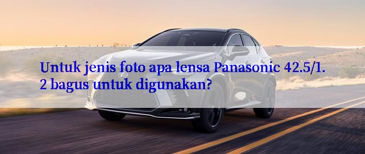 Untuk jenis foto apa lensa Panasonic 42.5/1.2 bagus untuk digunakan?