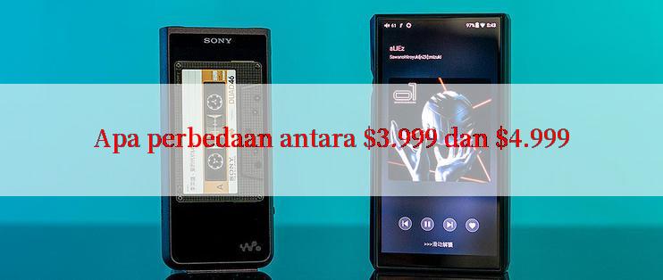 Apa perbedaan antara $3.999 dan $4.999