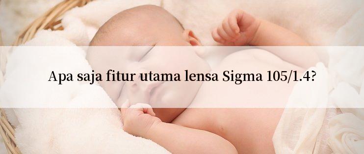 Apa saja fitur utama lensa Sigma 105/1.4?