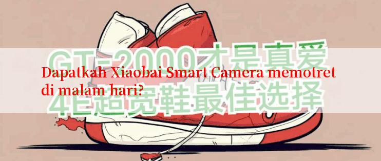 Dapatkah Xiaobai Smart Camera memotret di malam hari?