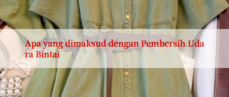 Apa yang dimaksud dengan Pembersih Udara Bintai