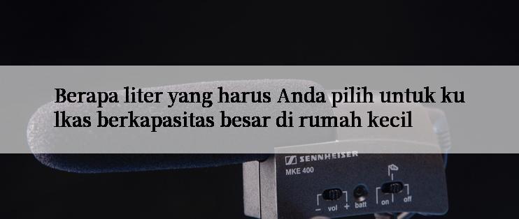 Berapa liter yang harus Anda pilih untuk kulkas berkapasitas besar di rumah kecil