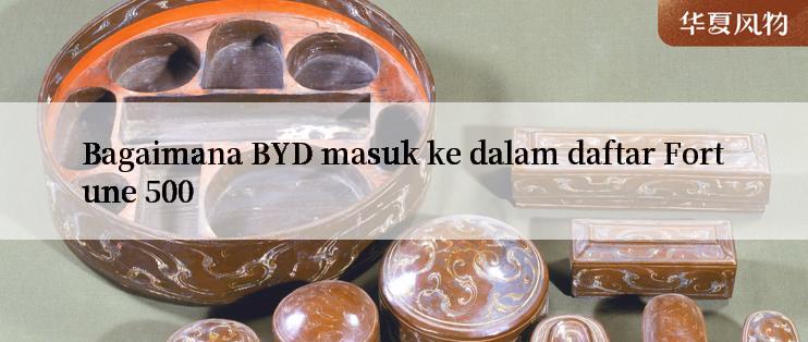 Bagaimana BYD masuk ke dalam daftar Fortune 500