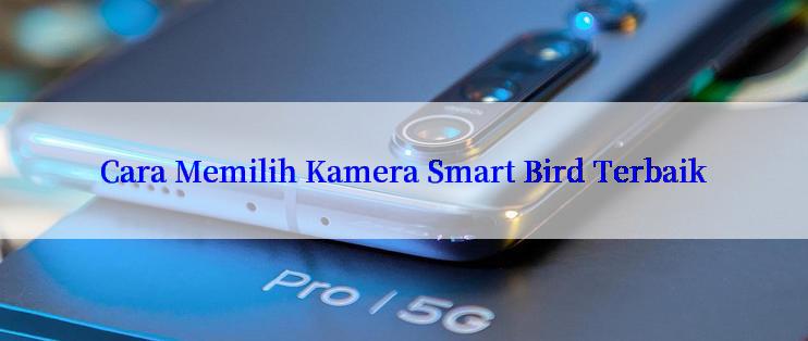 Cara Memilih Kamera Smart Bird Terbaik