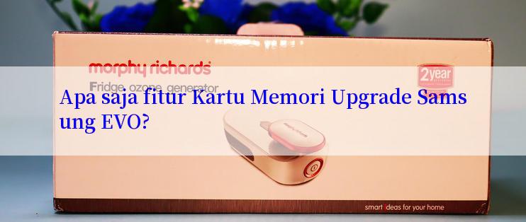 Apa saja fitur Kartu Memori Upgrade Samsung EVO?