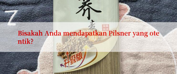 Bisakah Anda mendapatkan Pilsner yang otentik?