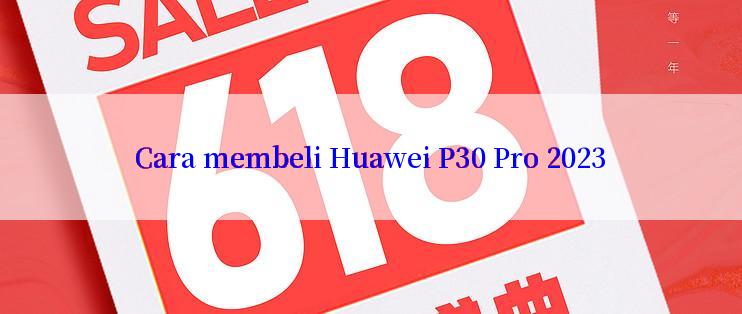 Cara membeli Huawei P30 Pro 2023